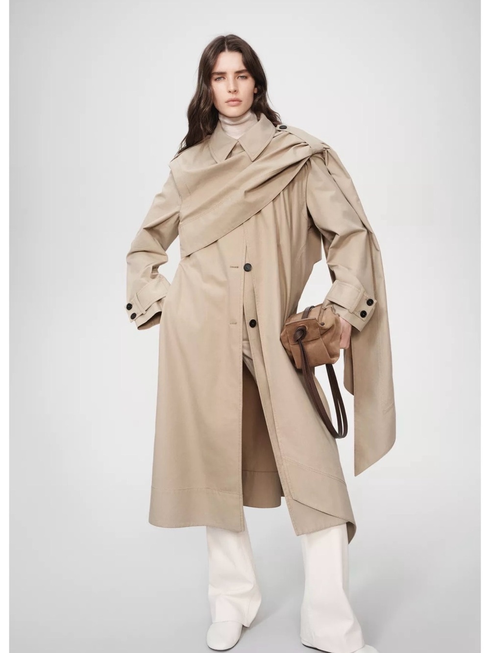2 in 1 Removable Vest Trench Coat